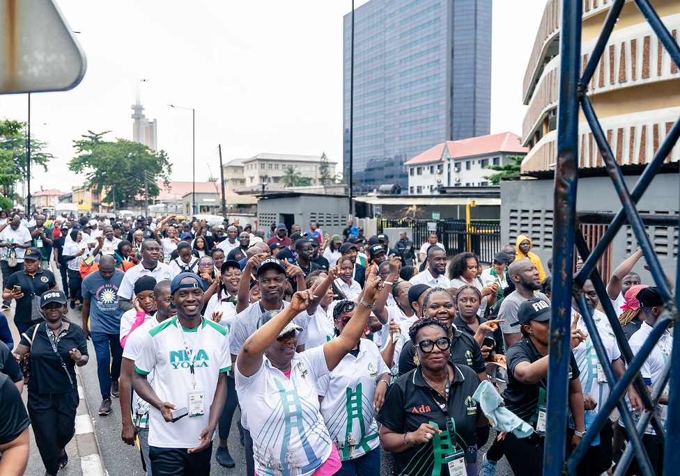 Citizens participating in democratic processes in Nigeria